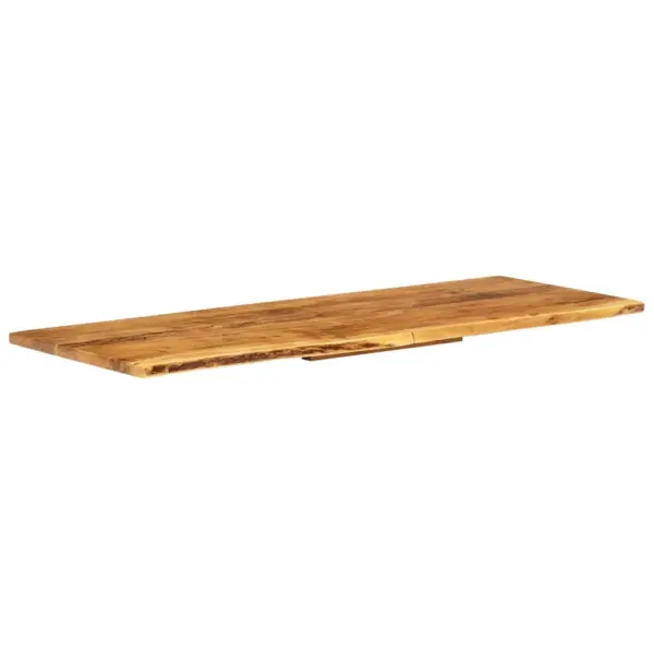 Akaatsiapuidust vannitoakapi tasapind naturaalse servaga, 140 x 52 x 2,5 cm – 10