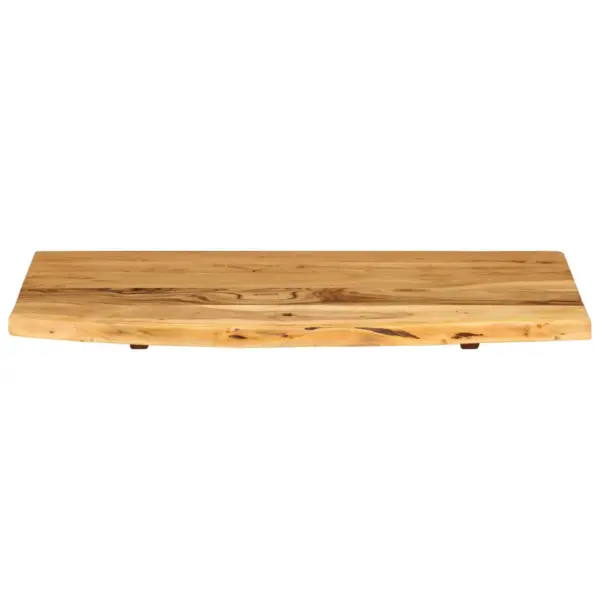Akaatsiapuidust vannitoakapi tasapind naturaalse servaga, 80 x 52 x 2,5 cm - 3