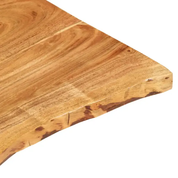 Akaatsiapuidust vannitoakapi tasapind naturaalse servaga, 80 x 52 x 2,5 cm - 6