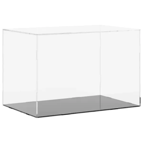 Läbipaistev/must akrüülist vitriinkarp, 56 x 36 x 37 cm – 2