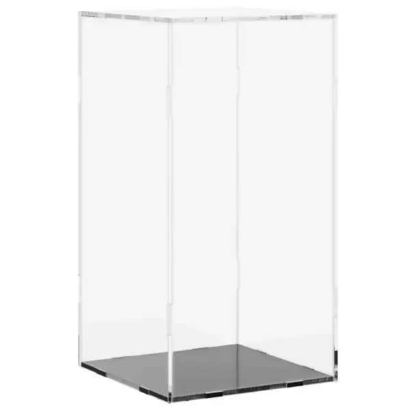 Läbipaistev akrüülist vitriinkast musta põhjaga, 20 x 20 x 38 cm – 2