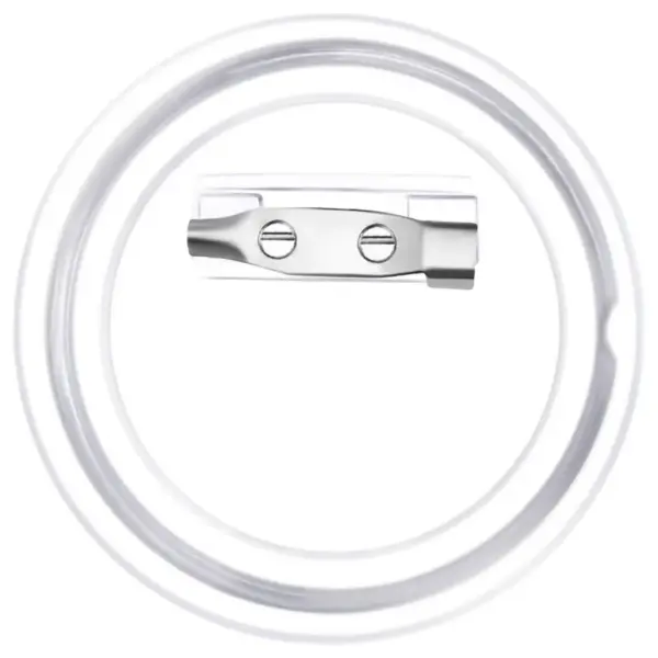Läbipaistvad akrüülist nupumärgi toorikud, 44 mm, 100 komplekti – 5