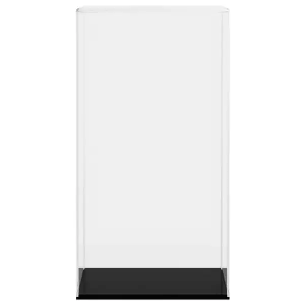 Akrüülist vitriinkast kollektsioonidele, läbipaistev/must, 20 x 20 x 38 cm – 3