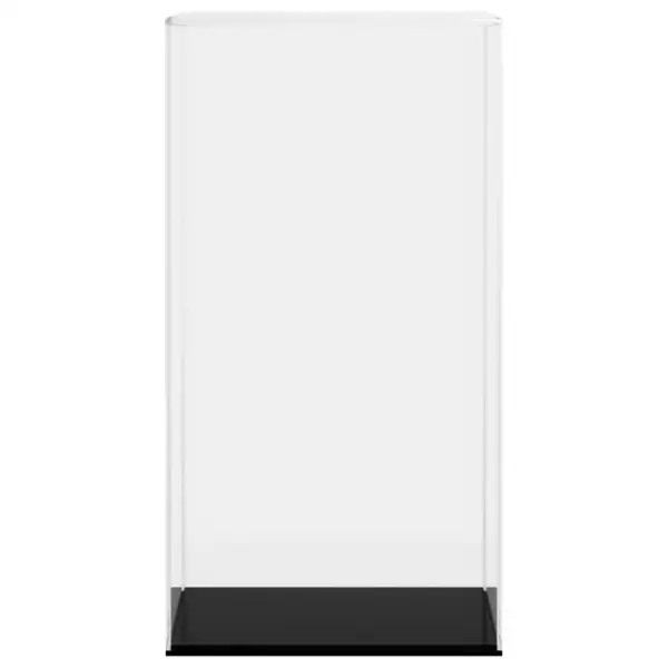 Akrüülist vitriinkast kollektsioonidele, läbipaistev/must, 20 x 20 x 38 cm – 4