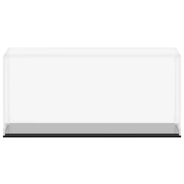 Akrüülist tolmukindel vitriinkast, läbipaistev, must põhi, 30 x 15 x 14 cm – 3
