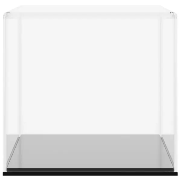Akrüülist tolmukindel vitriinkast, läbipaistev, must põhi, 30 x 15 x 14 cm – 4