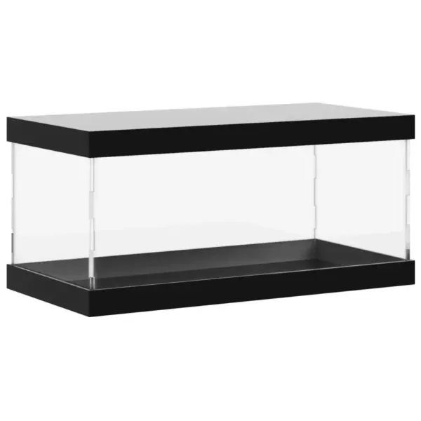 Läbipaistev akrüülist vitriinkast musta põhjaga, 30 x 15 x 14 cm – 2