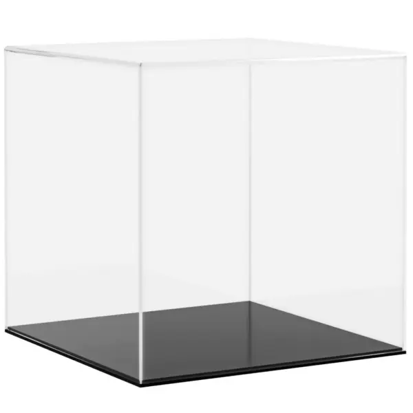 Akrüülist vitriinkast kollektsioonidele, läbipaistev/must, 30 x 30 x 30 cm – 2