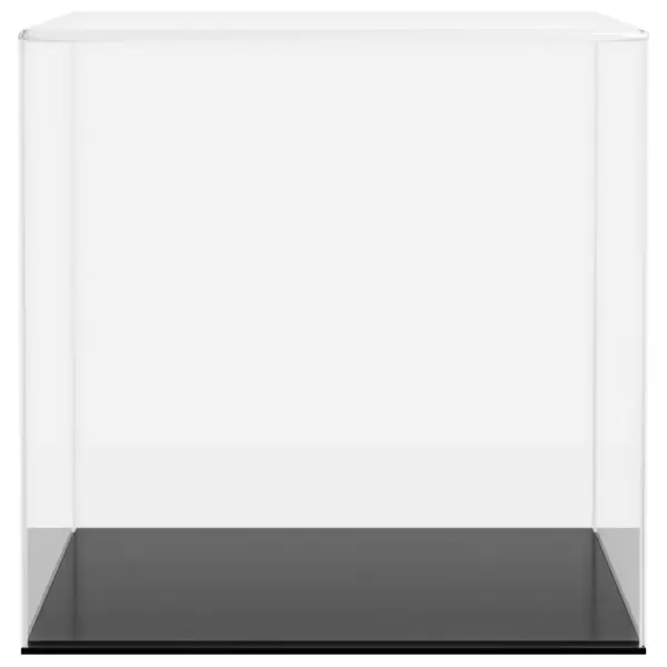 Akrüülist vitriinkast kollektsioonidele, läbipaistev/must, 30 x 30 x 30 cm – 3