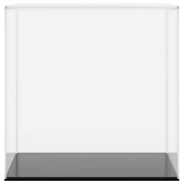 Akrüülist vitriinkast kollektsioonidele, läbipaistev/must, 30 x 30 x 30 cm – 4