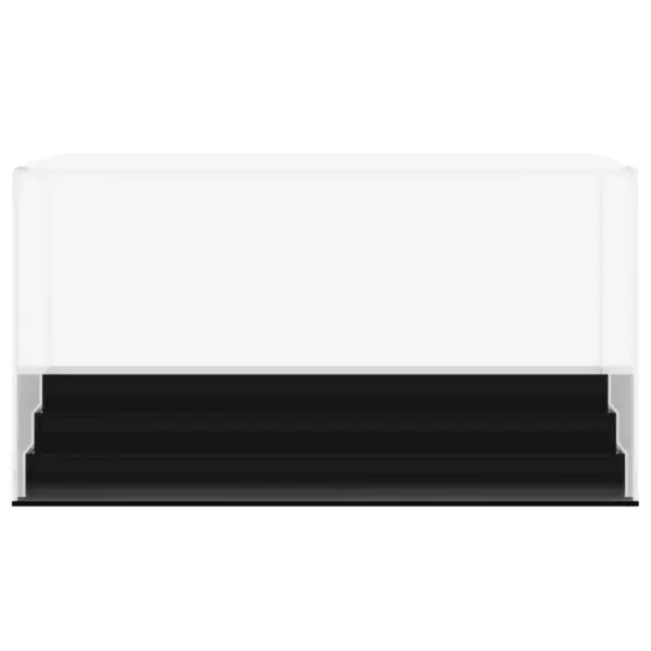 Läbipaistev akrüülist vitriinkast musta põhjaga, 4 tasandiga, 24 x 16 x 13 cm – 3