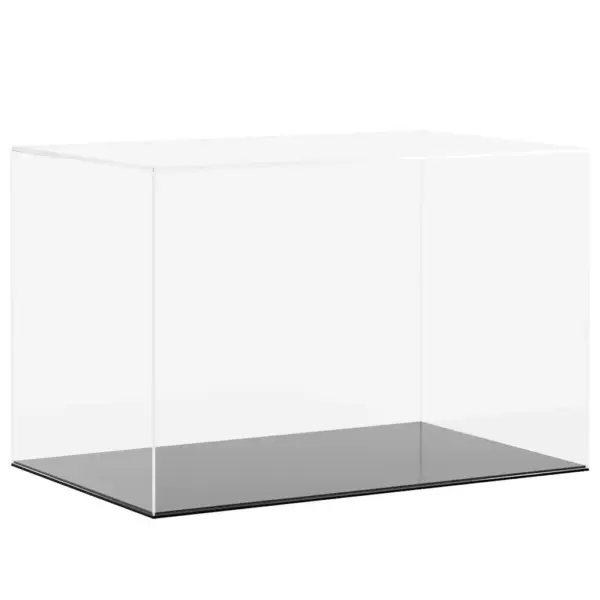 Akrüülist vitriinkast kollektsioonidele, läbipaistev/must, 56 x 36 x 37 cm – 2