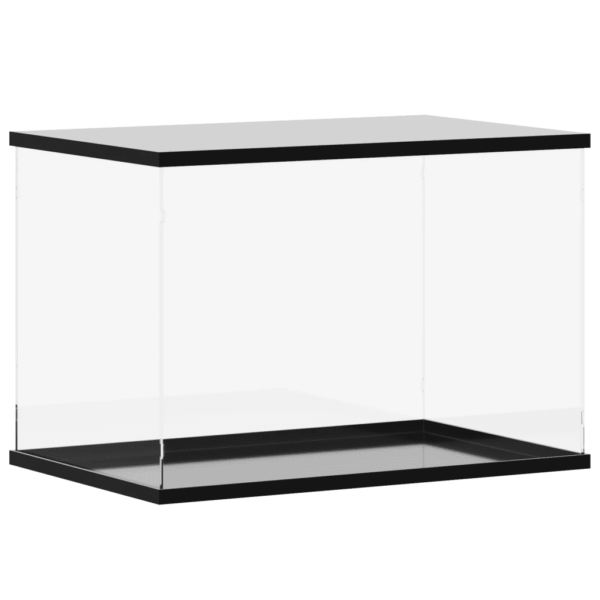 Akrüülist vitriinkast läbipaistva korpuse ja musta põhjaga 56 x 36 x 37 cm – 2