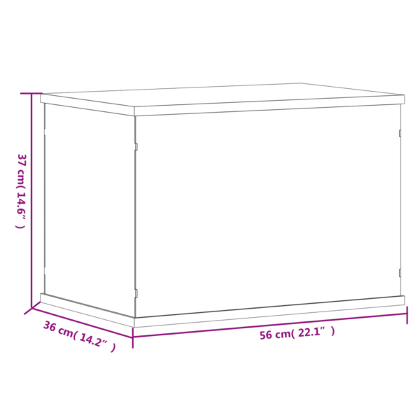 Akrüülist vitriinkast läbipaistva korpuse ja musta põhjaga 56 x 36 x 37 cm – 6