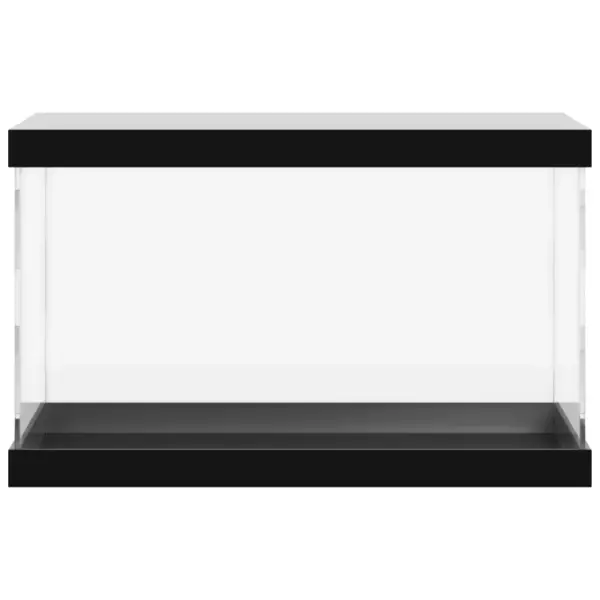 Läbipaistev akrüülist vitriinkast musta põhjaplaadi ja kattega, 31 x 17 x 19 cm – 3