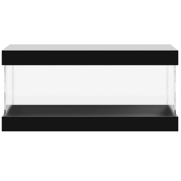 Akrüülist vitriinkast kollektsioonidele, läbipaistev/must, 24 x 12 x 11 cm – 3