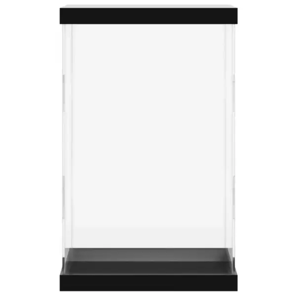 Läbipaistev akrüülist vitriinkast musta põhjaga, 22 x 18 x 35 cm – 3