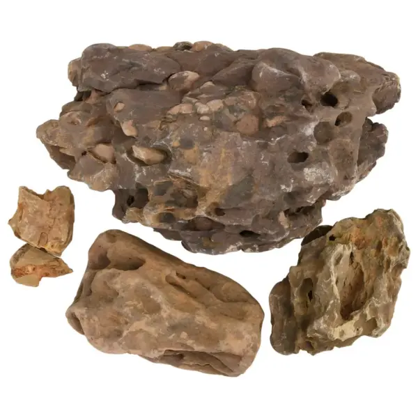 Looduslikud akvaariumi dragonkivid, hall, 10–40 cm, 25 kg – 4