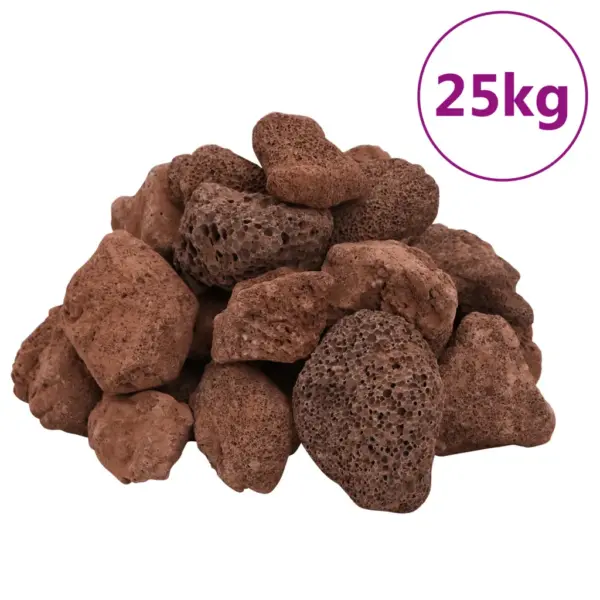 Akvaariumi punased vulkaanilised laavakivid, 5–8 cm, 25 kg - 2