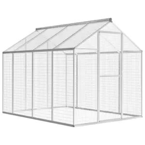Õuelindla alumiiniumraamiga, hall, 178 x 242 x 192 cm