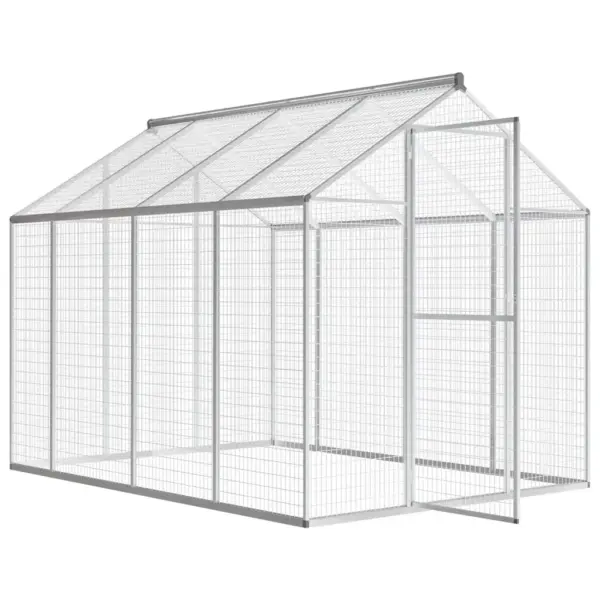 Õuelindla alumiiniumraamiga, hall, 178 x 242 x 192 cm – 3