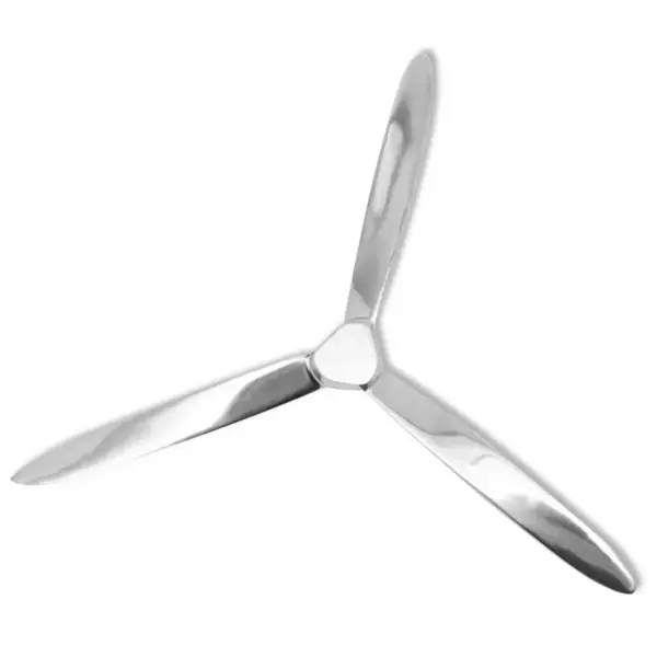 Seinale kinnitatav alumiiniumist dekoratiivne propeller, hõbedane, 70 cm – 3
