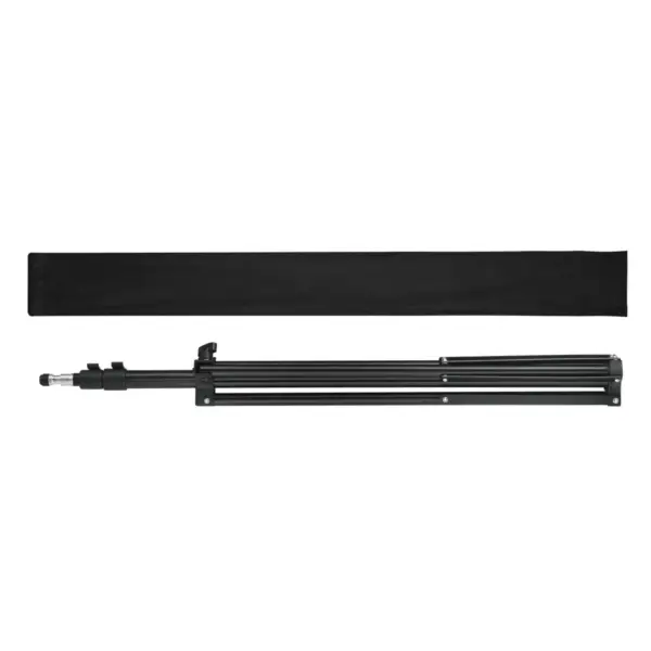Alumiiniumist valgusstatiiv 78–210 cm, 1/4-tollise ühendusega, must – 3