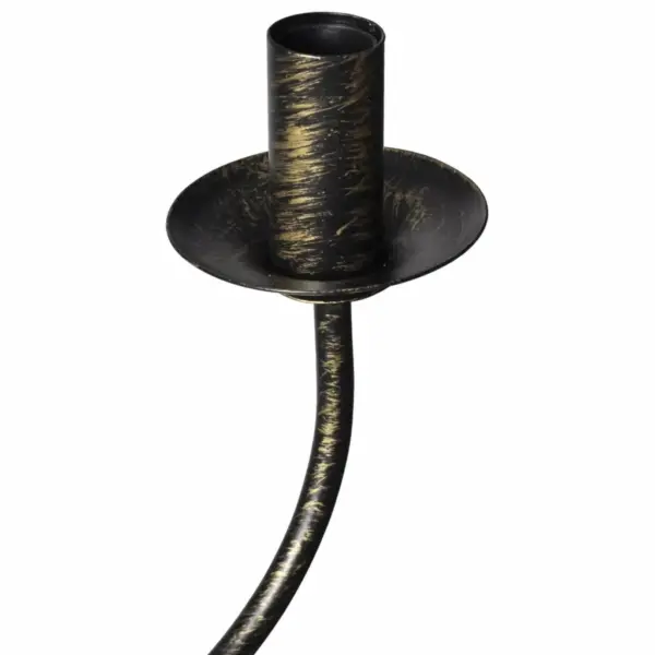 Antiikmust metallist kroonlühter 8xE14, 80 cm – 5
