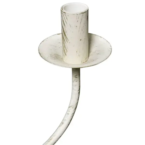 Antiikvalge metallist kroonlühter 8 E14 pesaga, 80 cm – 5