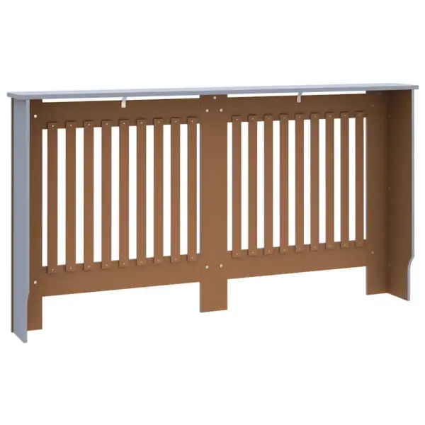 Radiaatorikate vertikaalsete liistudega, antratsiithall MDF, 152 x 19 x 81,5 cm – 6