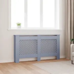 Radiaatorikate ristmustriga esipaneeliga, antratsiithall MDF, 152 x 19 x 81,5 cm
