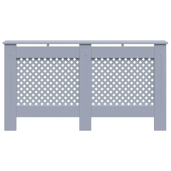 Radiaatorikate ristmustriga esipaneeliga, antratsiithall MDF, 152 x 19 x 81,5 cm – 4