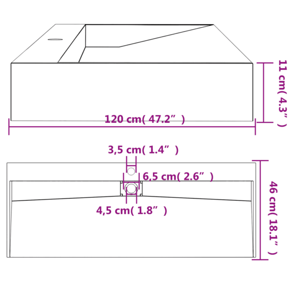 Antratsiithall mineraalvalamu kraaniavaga, 120 x 46 x 11 cm, kapi peale või seinale – 9