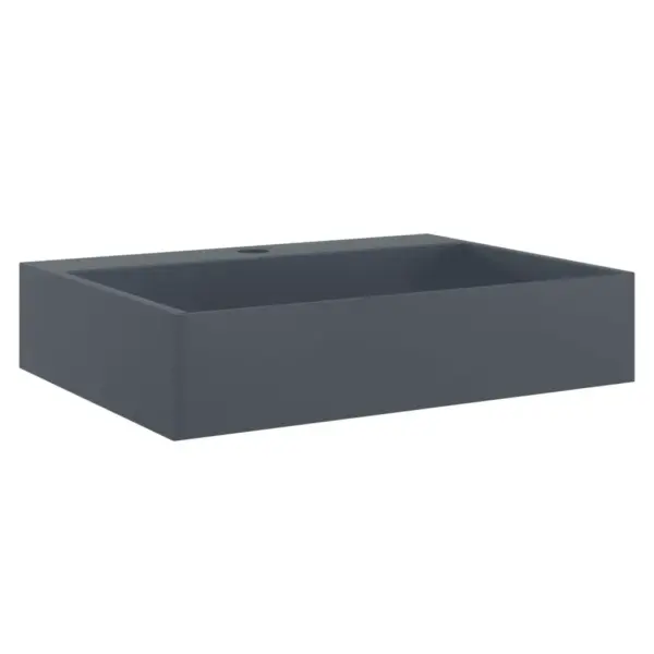 Antratsiithall mineraalvalamist vannitoavalamu kraaniauguga, 50 x 38 x 11 cm – 2