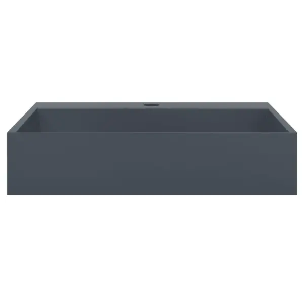 Antratsiithall mineraalvalamist vannitoavalamu kraaniauguga, 50 x 38 x 11 cm – 4