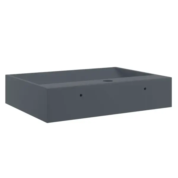 Antratsiithall mineraalvalamist vannitoavalamu kraaniauguga, 50 x 38 x 11 cm – 6