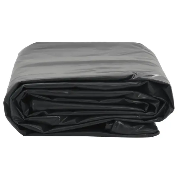 PVC-kattega lõuendist present metallist aasadega, antratsiithall, 5 x 5 m, 650 g/m² – 3