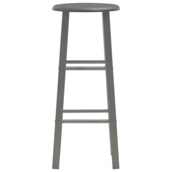 Antratsiithallid baaripukid jalatugedega, 2 tk, terasraam ja MDFist iste, 70 cm – 3