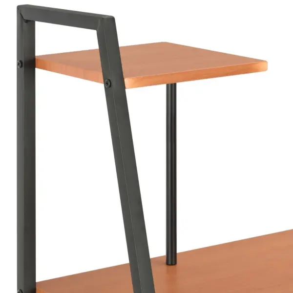 Arvutilaud riiulisüsteemiga, must ja pruun, 102 x 50 x 117 cm – 5