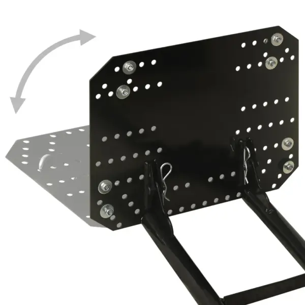 ATV lumesahk reguleeritava nurgaga, 115 x 38 cm, must teras – 5