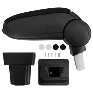 Reguleeritav auto käetugi panipaigaga Opel Astra G-le, must ABS, 11,5 x 32 x 30–50 cm