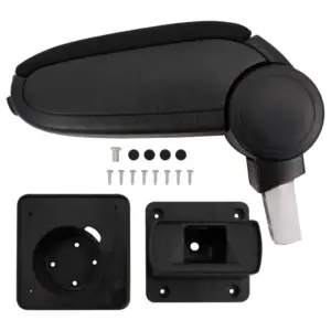 Reguleeritav auto käetugi panipaigaga CITROEN C-Quatre (2009)/C4-le, must, ABS, 13 x 31,5 x (29-51) cm
