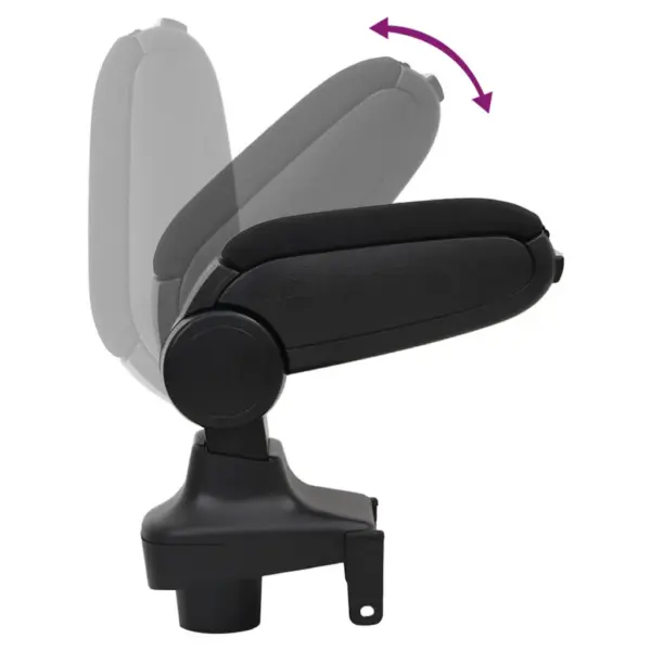 Reguleeritava kõrgusega auto käetugi panipaigaga, must, ABS, 15 x 35 x (30–47) cm, Renault Clio LHD MK4 (2013) – 7