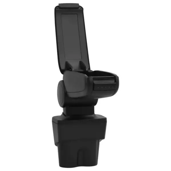 Reguleeritav auto käetugi panipaigaga, must, ABS, VW Touran/Caddy 2003–2018, 17 x 32 x (35,5–52) cm – 4