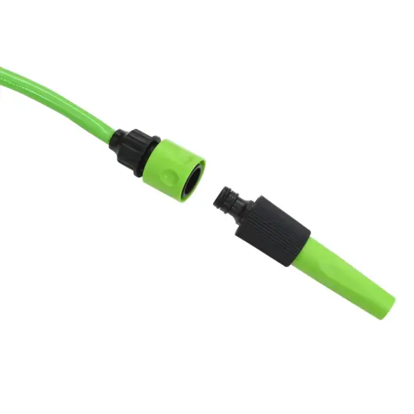 Automaatne seinale kinnitatav aiavoolikupool, 30+2 m, 1/2″, roheline-hall, PVC – 5
