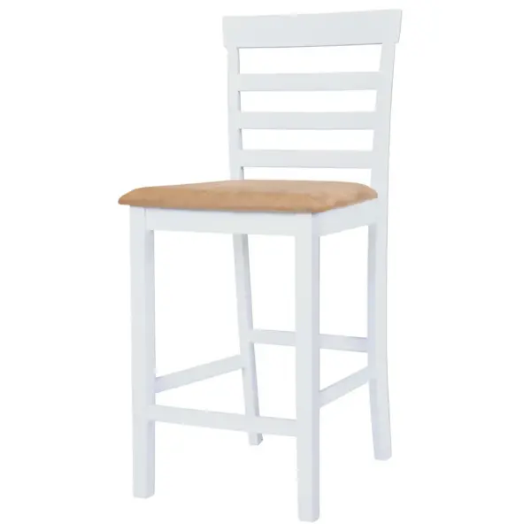 5-osaline baarilaua ja baaritoolide komplekt, pruun-valge, laud 108 x 60 x 91 cm – 6