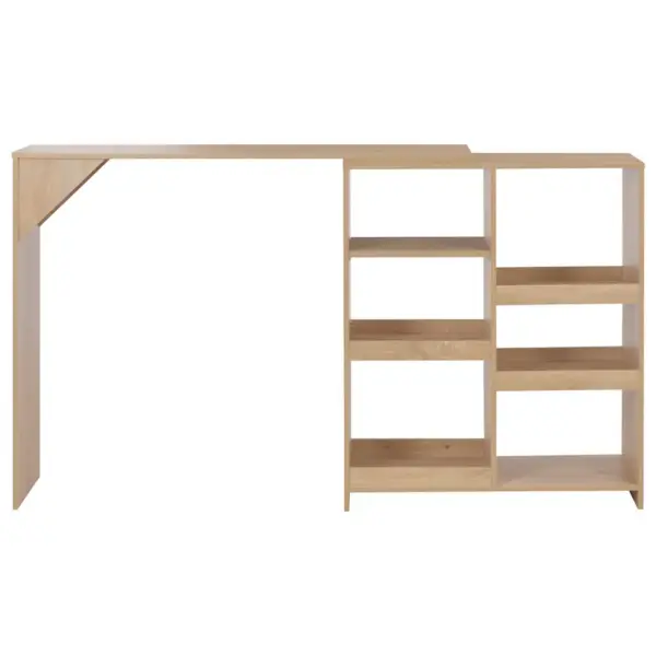 Baarilaud liigutatava riiuliga, tamm, tehispuit, 138 x 39 x 110 cm – 2