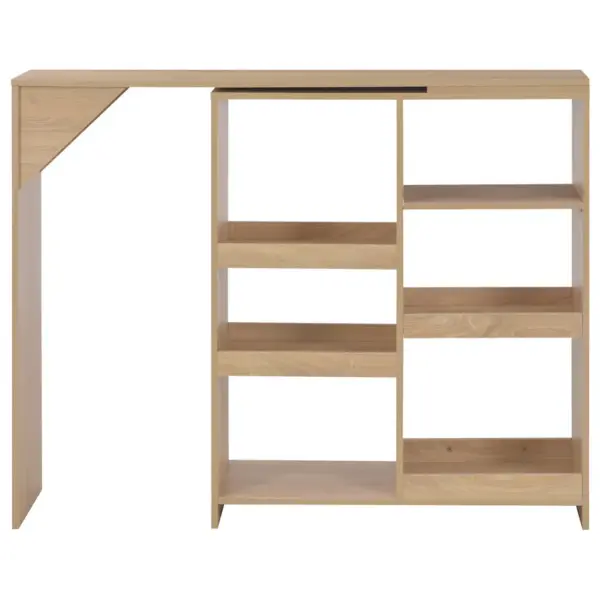 Baarilaud liigutatava riiuliga, tamm, tehispuit, 138 x 39 x 110 cm – 3