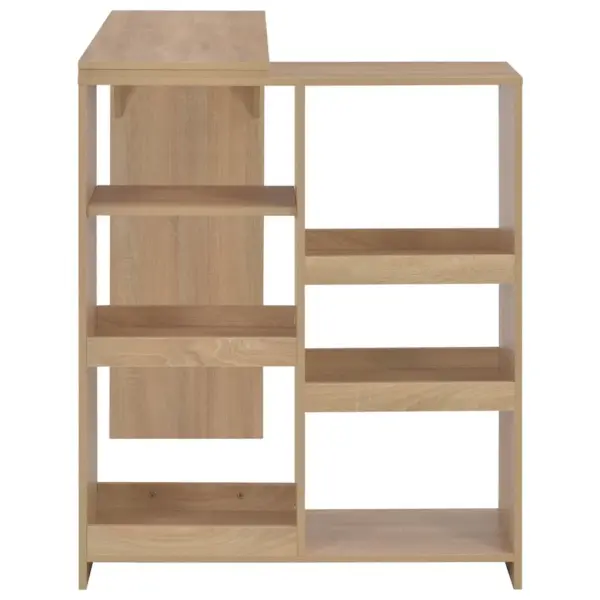 Baarilaud liigutatava riiuliga, tamm, tehispuit, 138 x 39 x 110 cm – 4