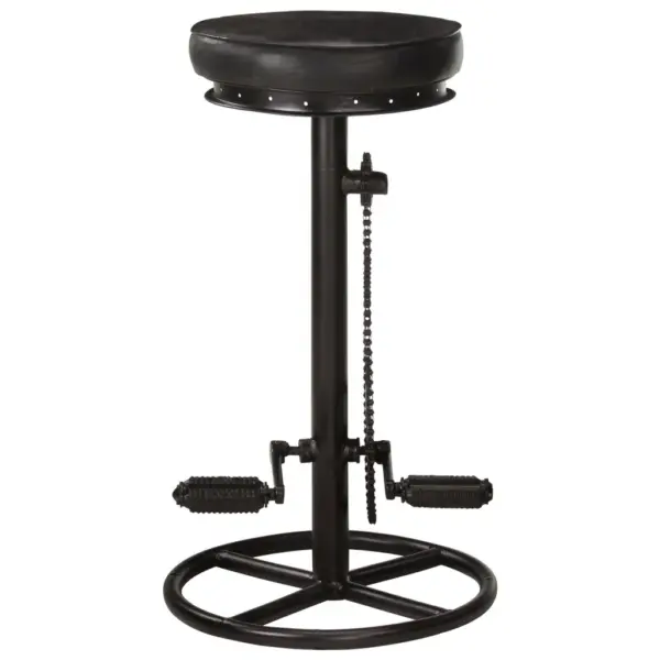 Mustad ehtsast kitsenahast baaripukid jalgrattapedaalist jalatoega, 2 tk, 44 x 44 x 75 cm – 3